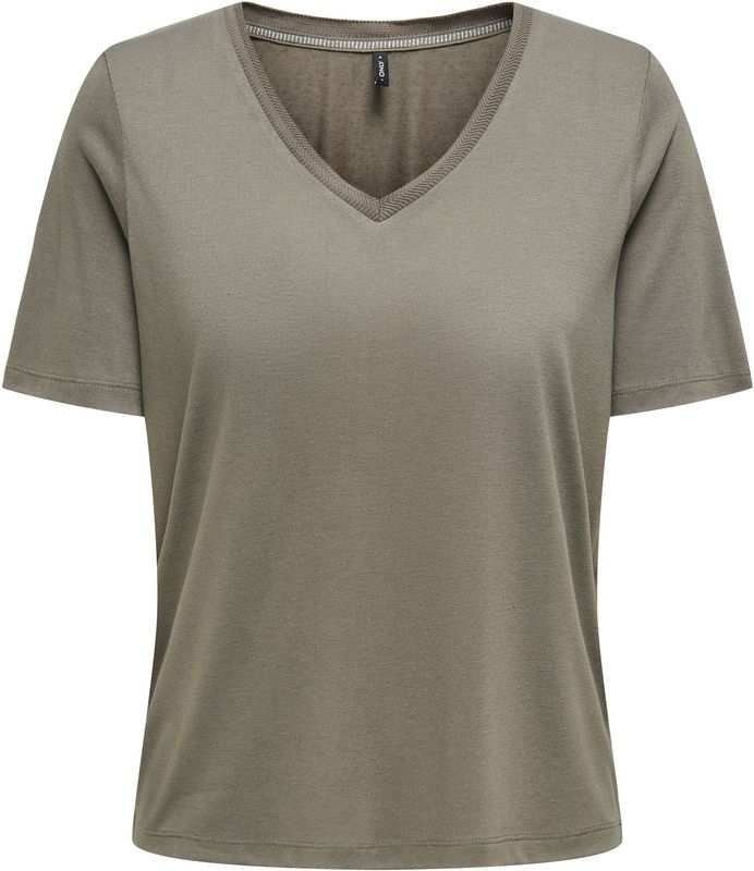 Onlelise - Top - V-Hals - Korte Mouwen - Regular Fit