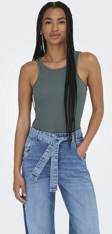 Top - ONLKENYA - Effen - Mouwloos - Slanke Pasvorm