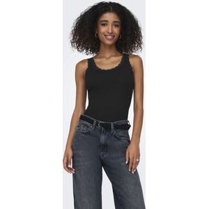 Only - Sara - Tanktop - Effen - Mix van Katoen en Elastaan