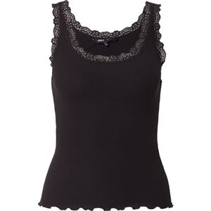 ONLY - Onlsara Sharai Lace Tank Top - Tanktop - Zwart - Katoen