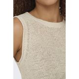Only - Knitwear Top - Pumice Stone - 55% Acryl 45% Nylon