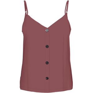 Onlnelly Life Button Singlet Solid Noos, rosébruin., 34