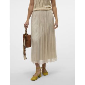 Vmvips - Mid Waist - Plissé Rok - Enkel Lengte - Elastische Tailleband