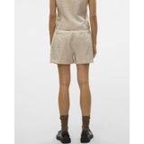 Vero Moda - VMLIANA MW Shiny Shorts - Korte Broek - Shiny - Zwart - Polyester