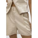 Vero Moda - VMLIANA MW Shiny Shorts - Korte Broek - Shiny - Zwart - Polyester