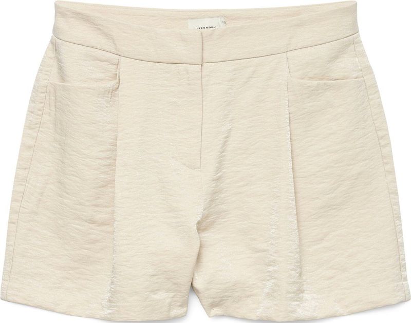 Vero Moda - VMLIANA MW Shiny Shorts - Korte Broek - Shiny - Zwart - Polyester