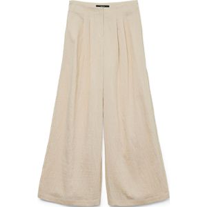 Vmfea - Pantalon - Zwart - Katoen - Wide Leg Fit