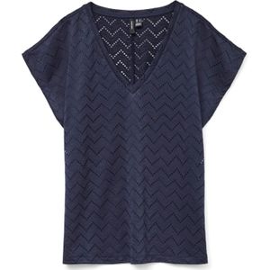 Boven - V-hals - Korte Mouwen - Vleermuismouwen - Gerecycled Polyester