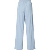 Pcmarie - Hw Pointelle - Broek - High-Waist - Wide-Leg Fit