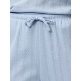 Pcmarie - Hw Pointelle - Broek - High-Waist - Wide-Leg Fit