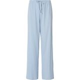 Pcmarie - Hw Pointelle - Broek - High-Waist - Wide-Leg Fit