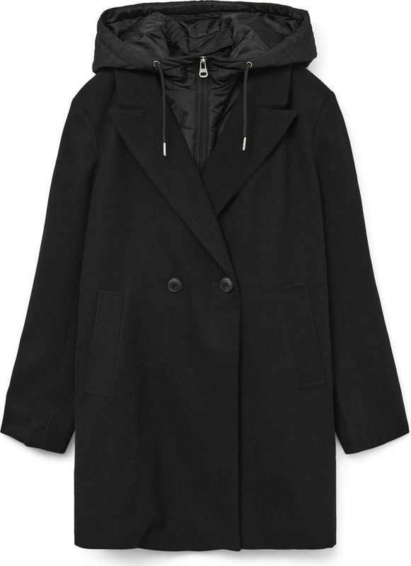 Vero Moda - GRACE - Lange Jas - Regular Fit - Afneembare Binnenkraag