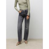 Awvalerie - Mid Rise Straight Fit Jeans - Stonewash