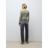 Awvalerie - Mid Rise Straight Fit Jeans - Stonewash