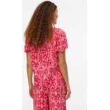 Vero Moda - Vmdalga S/S V-Neck Top - Blouse - Roze - Katoen