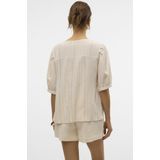 Vero Moda - Dahlia V-Neck Blouse - Beige - Dames