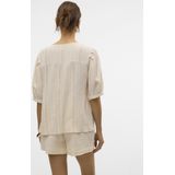 Vero Moda - Dahlia V-Neck Blouse - Beige - Dames