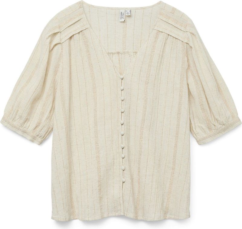 Vero Moda - Dahlia V-Neck Blouse - Beige - Dames