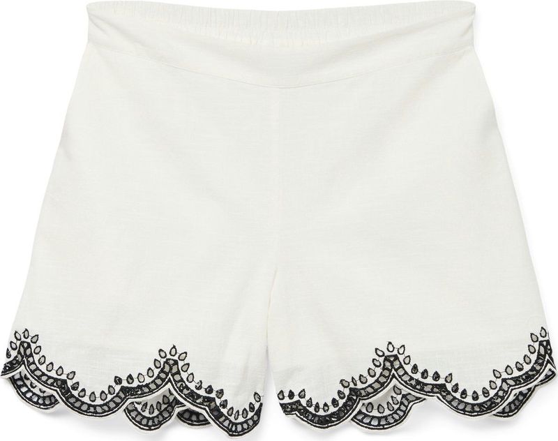 Vero Moda - VMDiana - Broek - Katoen - Color-Blocking - Gevoerde Zoom