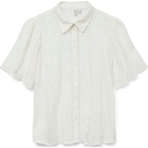 Vero Moda Blouse Vmdelsie Lace Shirt Wvn Btq 10329158 Cloud Dancer Dames Maat - S