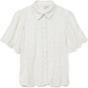 Vero Moda Blouse Vmdelsie Lace Shirt Wvn Btq 10329158 Cloud Dancer Dames Maat - XS