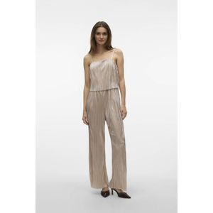 VERO MODA - Jumpsuit - Goud - Vierkante Hals - Polyester