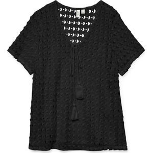 Vero Moda - Top - Zwart - 85% Polyester 15% Katoen