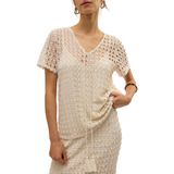 Vero Moda - Top - Ecru - Polyester/Katoen