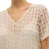 Vero Moda - Top - Ecru - Polyester/Katoen