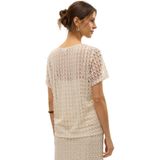 Vero Moda - Top - Ecru - Polyester/Katoen