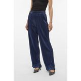 Vero Moda - Vmduvi hw wide pant - Lange Broek - Navy