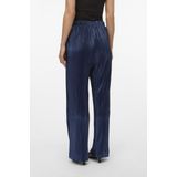 Vero Moda - Vmduvi hw wide pant - Lange Broek - Navy