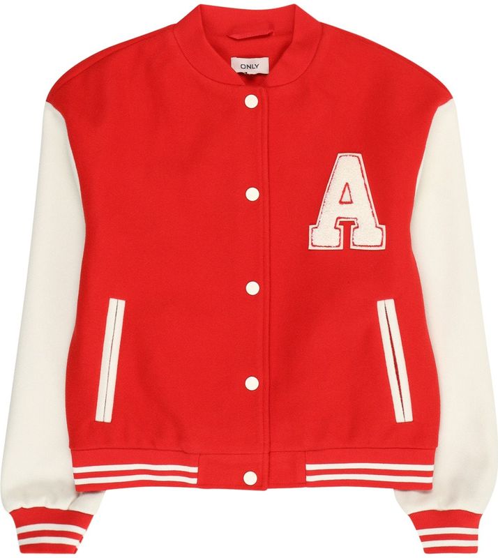 KIDS ONLY - GIRL Bomberjack - Rood/Wit