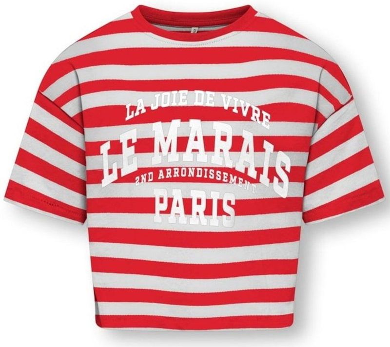 ONLY - KIDS ONLY T-shirt - Roze - Katoen - Losse Pasvorm