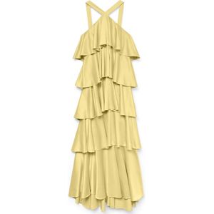 Vmfelicia - Lange Jurk - Maxi Lengte - Halternek - Mouwloos - Ruches