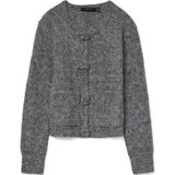 Vero Moda - Vmblossom Ls O-neck - Cardigan - Medium Grey Melange
