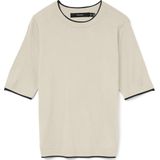 Gebreide Pullover - O-hals - Korte Mouwen - Regular Fit