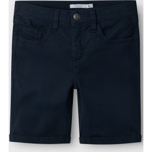 Slim Fit Shorts - Groen - Katoen - Verstelbare Taille