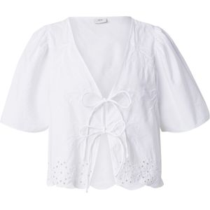 JDY - Jdyalice - Top - V-Hals - Korte Mouwen - Cropped - Geborduurd Detail