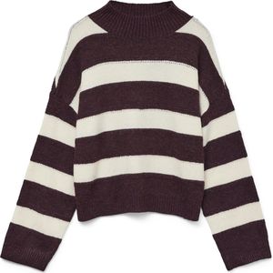 Vero - Oda Vinez Highneck - Pull - Bordeau - Korte Lengte - Manches Longues