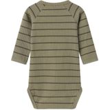 Romper - Lange Mouwen - Jersey - Knoopsluiting - Ronde Hals