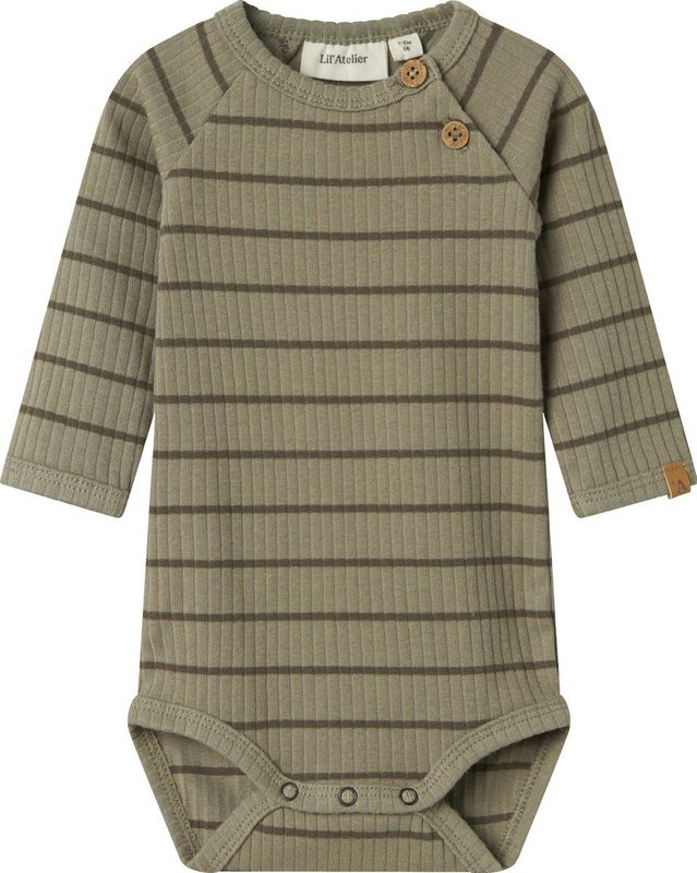 Romper - Lange Mouwen - Jersey - Knoopsluiting - Ronde Hals