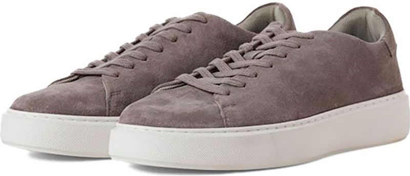 Sneakers - Effen - Leer - Versterkte Hak - Snoersluiting