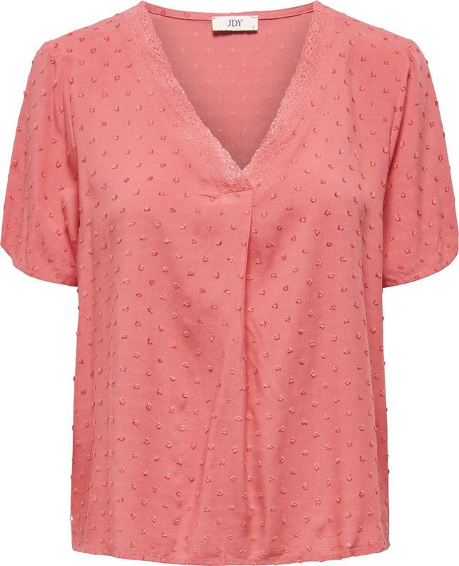 Jacqueline de Yong - Jdydiana Life SS Top - Koraal - Katoen