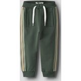 Joggingbroek - Regular Fit - Ongeborstelde Sweatstof - Verstelbare Taille - Zwart