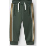 Joggingbroek - Regular Fit - Ongeborstelde Sweatstof - Verstelbare Taille - Zwart