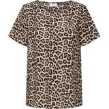 JDY - JDYTROYA - Top - Bruin - Korte Mouwen - Rechte Pasvorm