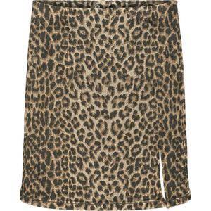 Vero Moda - Casual Rok - Silver Mink/LEO - Katoenmix