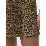 Vero Moda - Casual Rok - Silver Mink/LEO - Katoen/Elastaan
