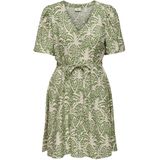 JDY - Jurk - Zwart - Geweven Stoffen - V-Hals, Korte Mouwen